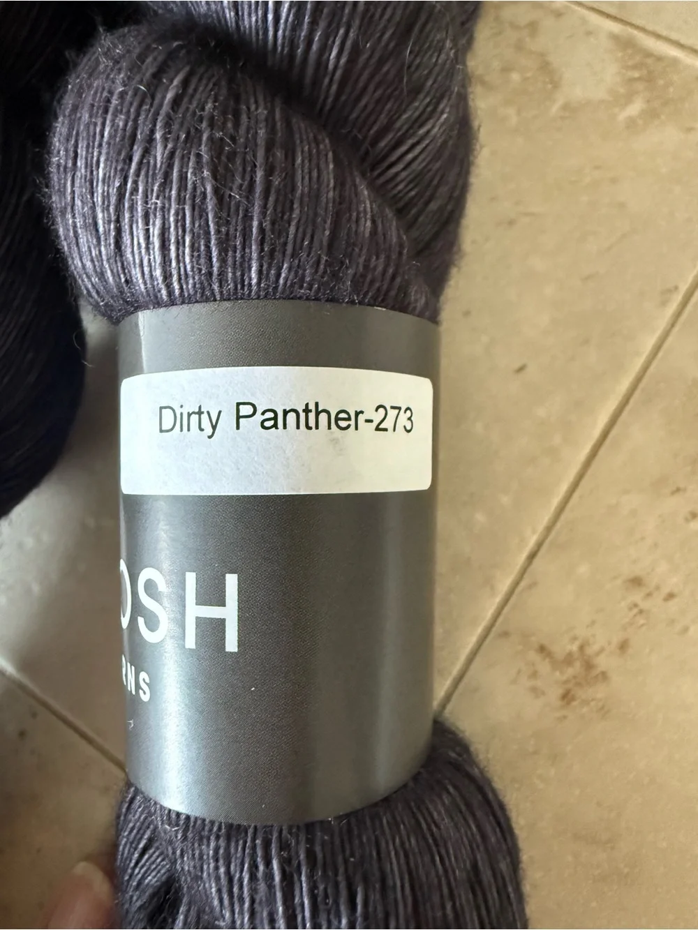 Madelinetosh Hand-Dyed Yarn - Deep Purple (Dirty Panther)